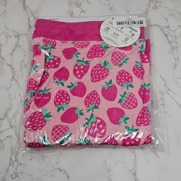 NIB Little Sleepies Strawberries Bamboo Women's Pajama Pants Size XL - Picture 1 of 3